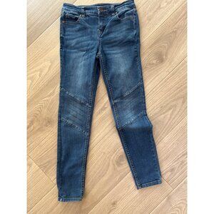 Matilda Jane Tween Line 435 Girls Moto Style Blue Denim Skinny Jeans Size 12